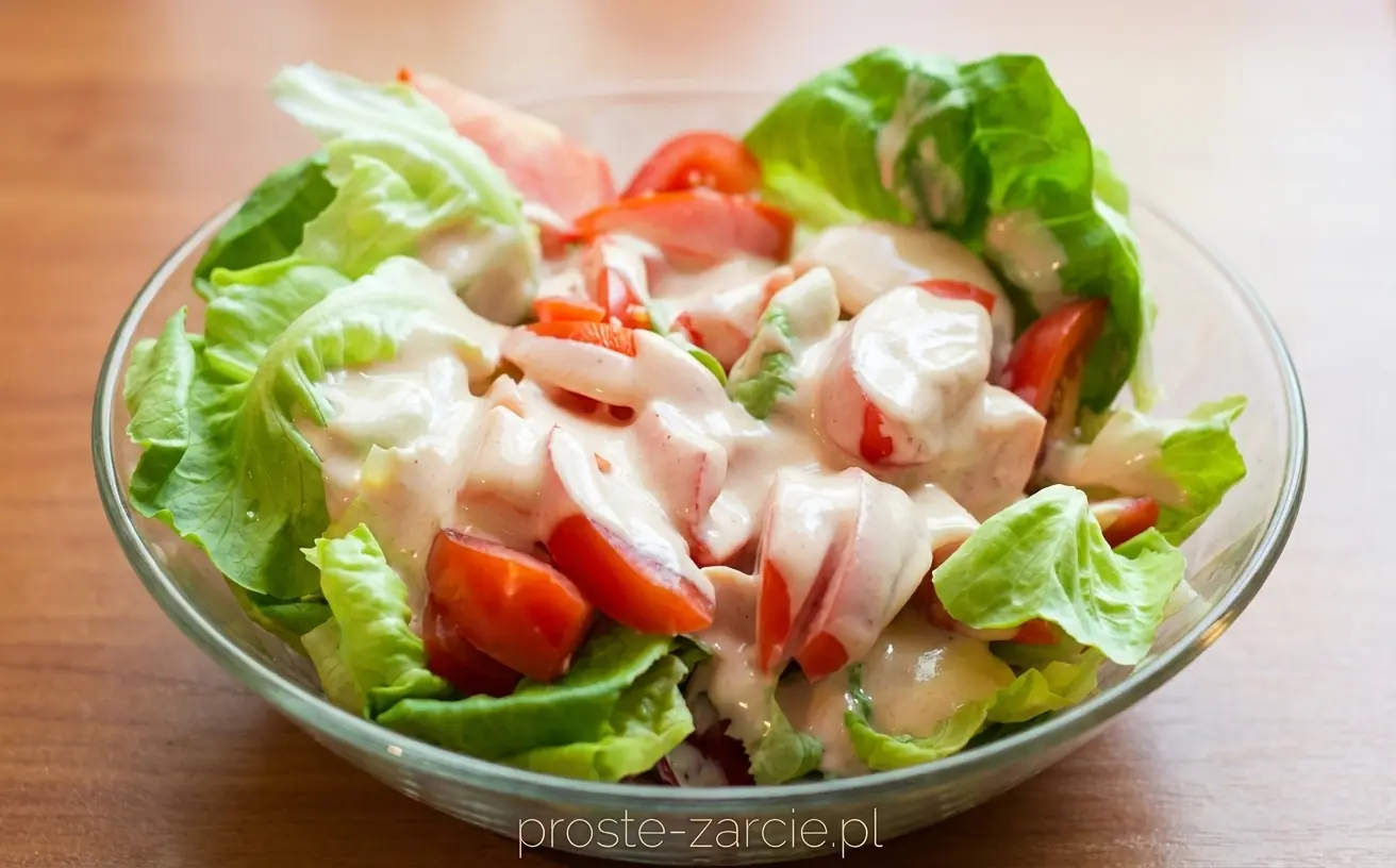 Sos salsa rosa z nutą brandy