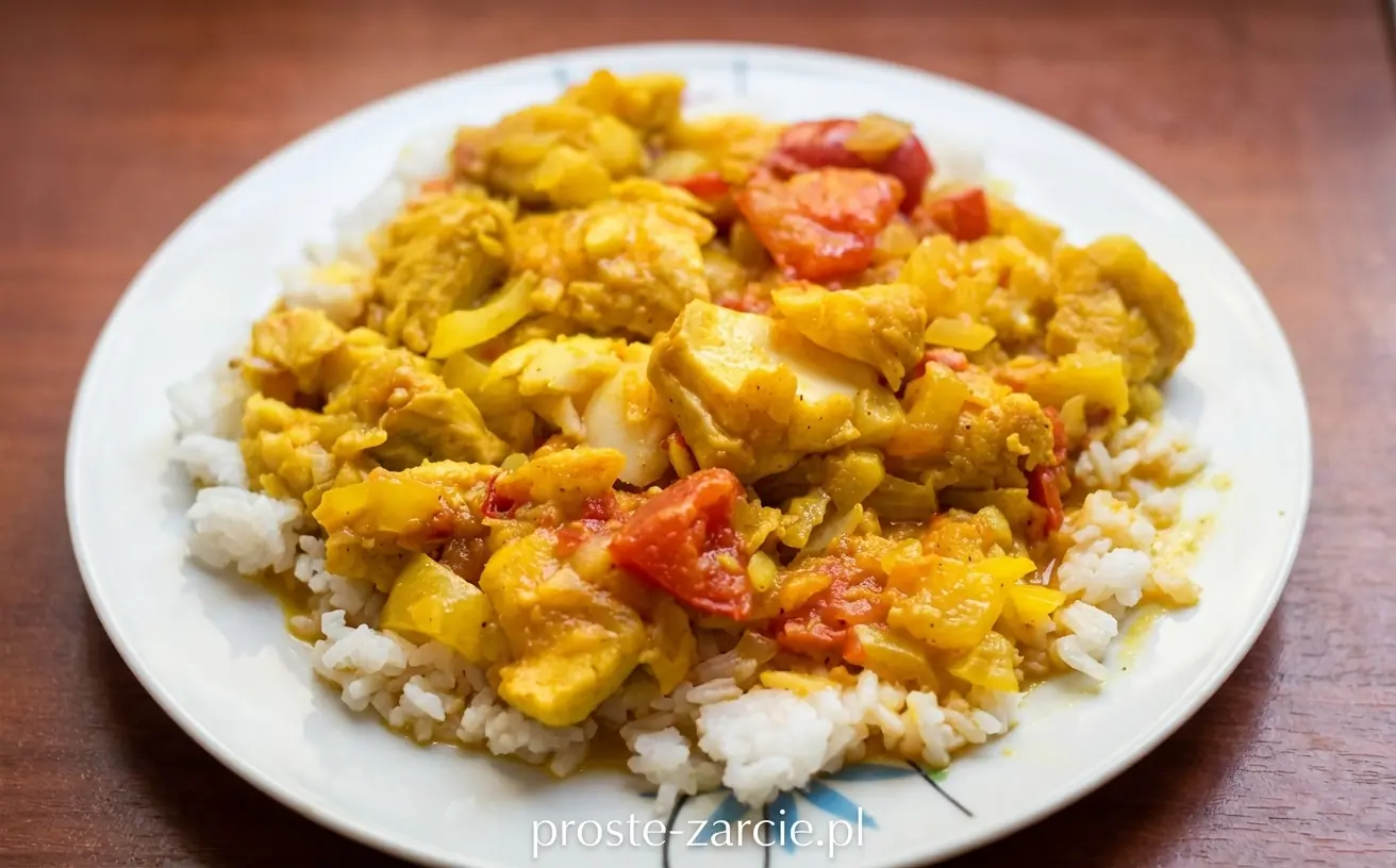 Curry rybne z mleczkiem kokosowym i kurkumą