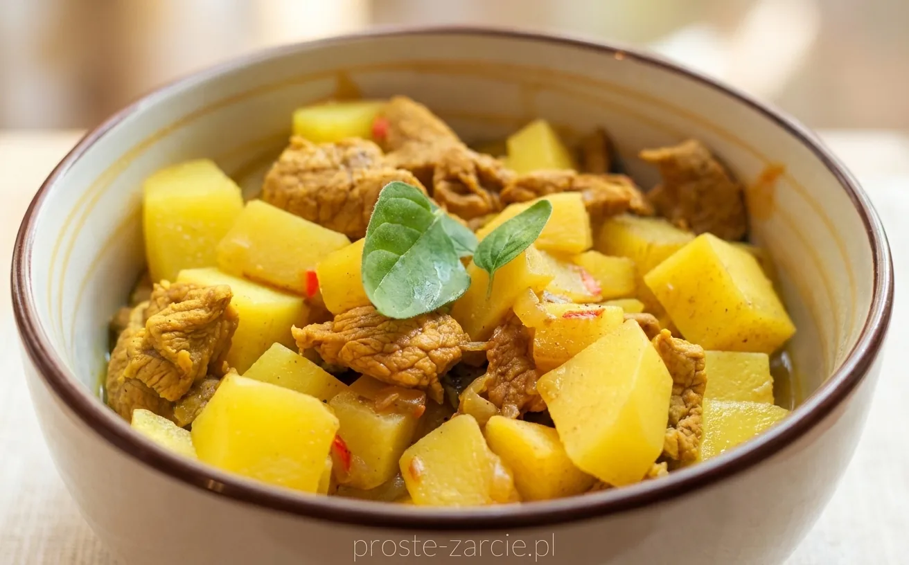 Wieprzowina Vindaloo z ziemniakami – przepis domowy