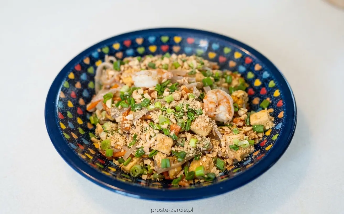 Pad Thai po polsku z krewetkami i tofu